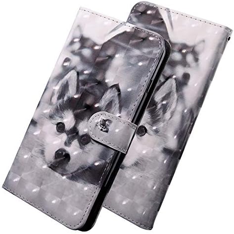 LEECOCO za LG Stylo 5 Case Slim 3d Luksuzni bijeli tigar Print PU kožna torbica za novčanik Flip Stand držač