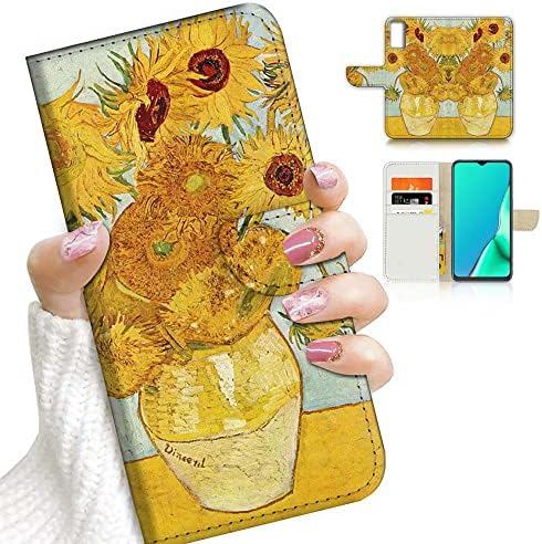 za Moto Edge, dizajniran poklopac futrole za telefon sa preklopnim novčanikom, A23195 Van Gogh Suncokreti