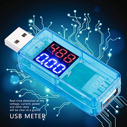 Jeanoko USB tester USB boja LCD voltmetar ampermetar Trenutni metar Multimetarski punjač USB tester pogodan