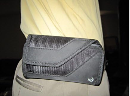 Nite Ize crno prošireno bočno balistička vodoravna hrapava teška torbica za fullster na HTC 10 hibridni