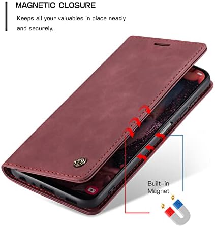 UEEBAI torbica za novčanik za Samsung Galaxy A13 / A04s, Premium PU kožna futrola za A13 5G/45 Vintage mat