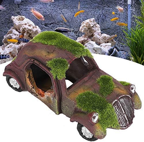 Resin Vintage Flocking Car Fish Tank Decor Aquarium Resin Ornamenti dodatna oprema za pejzažne dekoracije