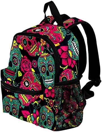 VbFofbv Unisex ruksak za odrasle sa za putovanja, šećer lubanje cvijeta Vintage Meksička umjetnost