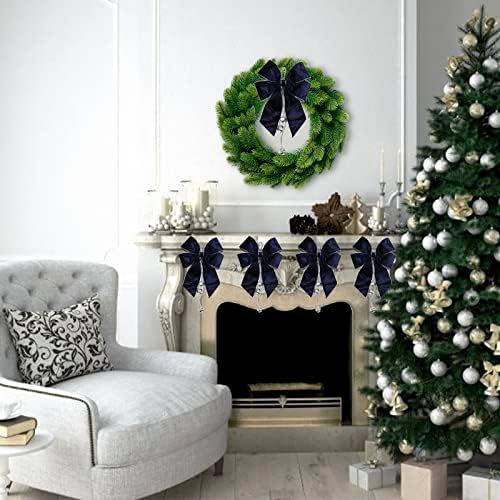Jargebur Božićno stablo se tiče s zvonima, božićne lukove za božićno stablo za ukrašavanje ukrasa / za odmor