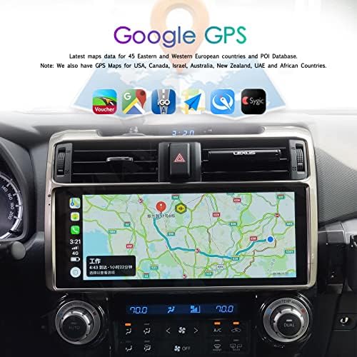 ZWNAV 12.3 Android 10.0 Car Stereo za Toyota 4Runner 2014 2017 2018 GPS radio Audio Video uređaj