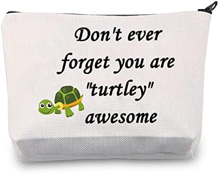Levlo Inspiracijsko poklon kornjača Ne zaboravite da ste kornjača sjajne vrećice za šminku Diplomirani rođendanski