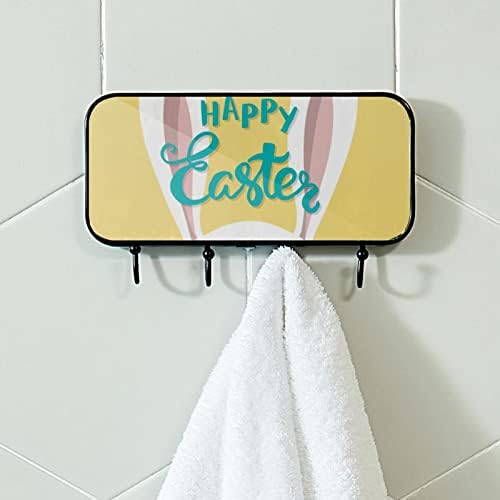 Držač ručnika Zidni nosač ručnika kupatilo dekor za ogrtač ogrtač odjeća zec žuti kupatilo ručnik za pohranu