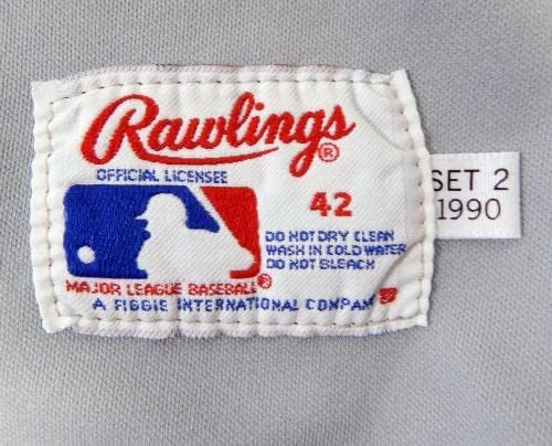1990 Kalifornija Angels Ron Tingley # 32 Igra Polovni sivi dres 42 DP14456 - Igra Polovni MLB dresovi