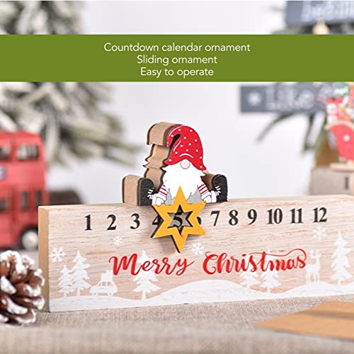 Božić klizna odbrojavanje kalendar Desktop drveni kalendar blok dekoracija za dom kozmetički Salon Tabela