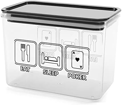 Jedite sleep Poker kontejneri za skladištenje prozirna plastična kutija sa poklopcima kante za višekratnu