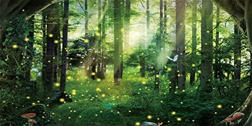 Yeele 12x6ft Fairy Tale Wonderland Backdrop Spring Enchanted Forest Trees gljiva pozadina za fotografiju