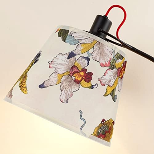 Uonlytech Lamp Lamps Shade Sens Lamp Shade, E27 platna žarulja Zamjena zamene sa cvjetnim uzorkama lampica