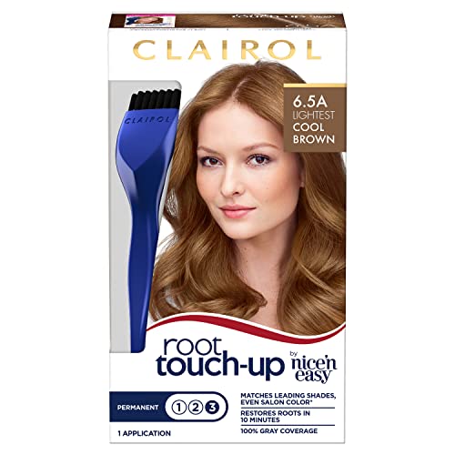 Clairol root Touch-Up od Nice'n Easy Permanent Hair Dye, 6,5 najsvjetlija hladna Smeđa Boja kose, pakovanje
