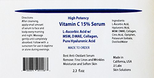 Vitamin C 15% serum sa MSM, DMAE, kolagenom i hijaluronskom kiselinom