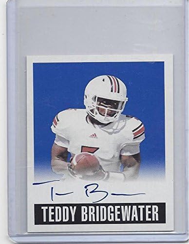 Teddy Bridgewater 2014 Originals Mini na kartici Plavi auto RC D 6/10 - NFL autogramirani nogometne karte