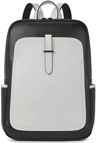 Bromenska kožna backpack za laptop za žene 15,6 inča računarski ruksak za kocku za putničku torbu sa ženskim