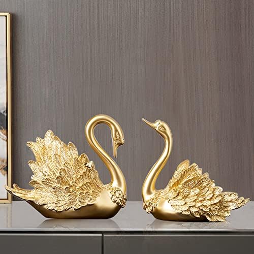 Bigjak Gold Swan Love Birds Par kip, kreativni vjenčanje za Valentinovo Poklon izražavajući vašu ljubav,
