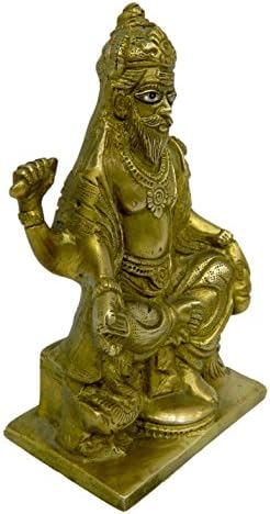 Bharat Haat čisti mesingani metalni Bog visvakarma u finoj završnoj i ukrasnoj umjetnosti bh03690