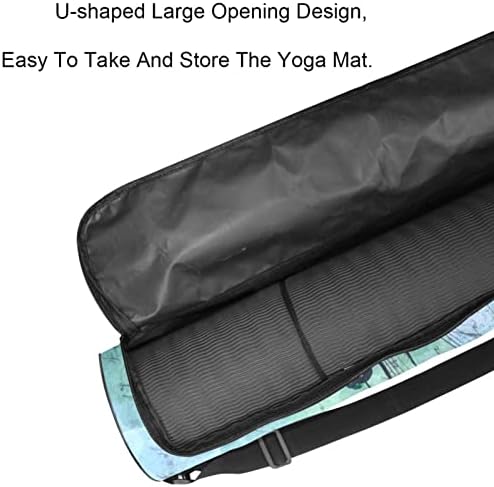 RATGDN Yoga Mat torba, evropski stil Dragonfly Exercise Yoga Mat Carrier full-Zip Yoga Mat torba za nošenje