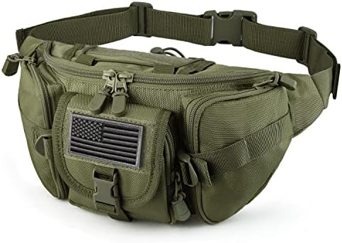 Sowhup taktičko pakovanje, vojni struk torba za paket sa U.S patch uslužni kaip kaiš Bumbag za pješačenje