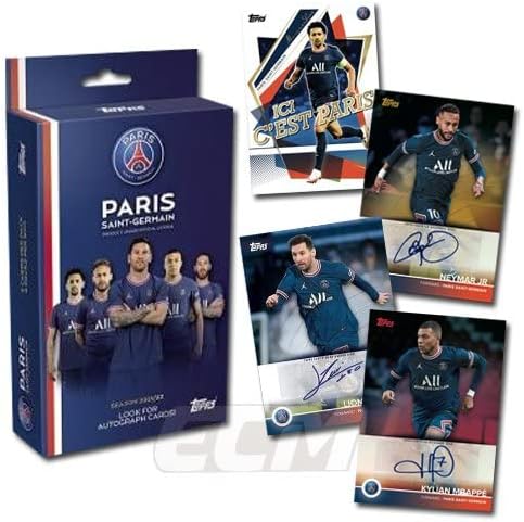 Soccer 2021-22 TOPPS Teamset Paris Saint-Germain Hobby Paris Saint Germain Box