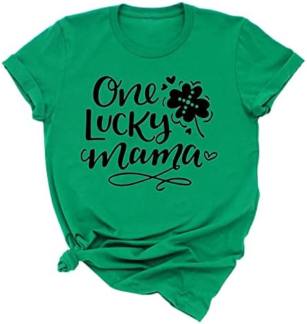 Saint Patricks dan T-Shirt za žene Shamrock slatka O vrat Oversized Party Irski dukserica