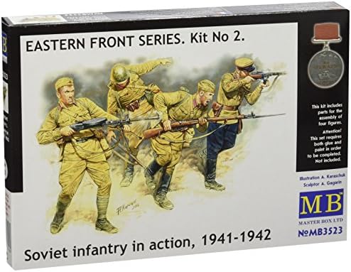 Master Box sovjetska pješadija u akciji Istočni Front 1941-42 kompleti za izgradnju modela slike