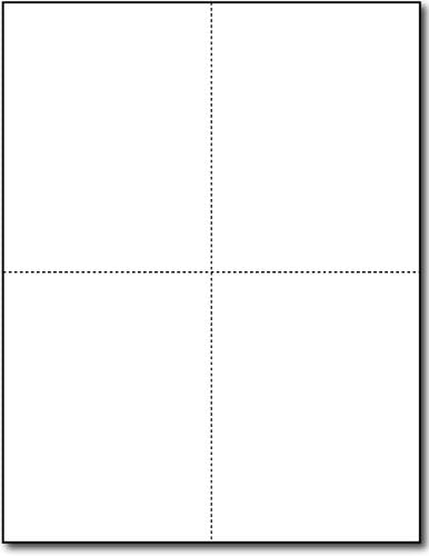 65lb bijele 4up razglednice - Desktop Publishing Supplies, Inc.™ Brend