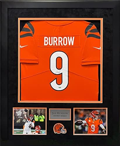 Joe Burrow Autograph Jersey Cincinnati Bengals Orange Limited Jersey 32 × 40 - Autographirani NFL dresovi