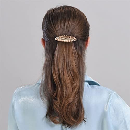 Lhllhl Headdreress Clip za kosu biserni poleđini glave Veliki repni rep horizontalni isječak opruga za kosu