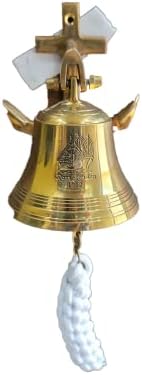 Nautički mesing viseći ogrtač Zvono nautički antikni finiš mesing zvona zidna montaža Décor Bell Kuhinja