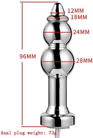 QWE ELECTRO E-SMIM komplet-dodaci Veliki seks igračke za odrasle analni utikač metalna električna stimulacijska