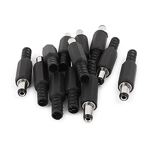 Aexit 12kom 5.5 mm baterije, punjači & amp; dodatna oprema x 2.1 mm muški priključak lemljeni tip DC kablovski