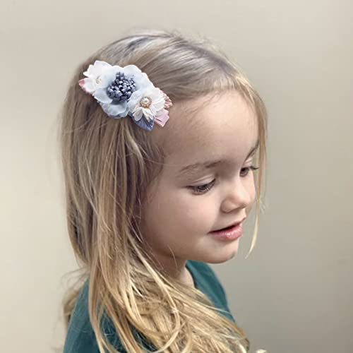 Baby girl flower hair Clips - Toddlers Floral Barrettes ručno rađene frizure za novorođenu djecu 3kom