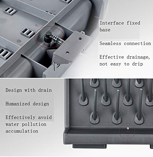 HNZXIB 27 dvostrani laboratorijski stalak za sušenje staklenog posuđa klupa-stalak za sušenje na vrhu/zidu