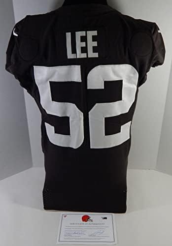 2020 Cleveland Browns Elijah Lee 52 Igra Polovni dres BROWN PUSSE 40 496 - Neincign NFL igra rabljeni