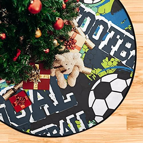 Fudbal fudbalsko božićno stablo Vodootporno stalci za stalke za stalke Mat tepih ispod božićnog stabla Pribor