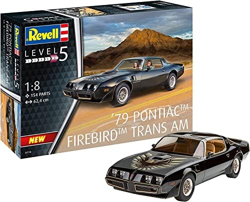 Revell RV07710 1:8-Pontiac Firebird Trans Am, neobojen