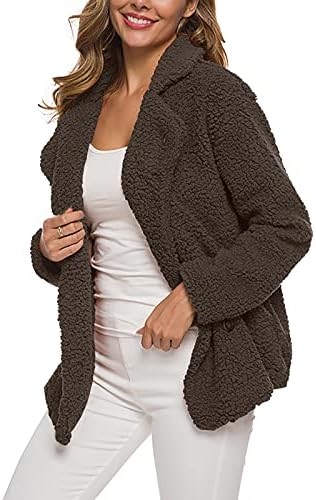 Foviguo ženski kardigan, plus veličine Jesen gornja odjeća za žene salon dugih rukava, debela jakna krutina