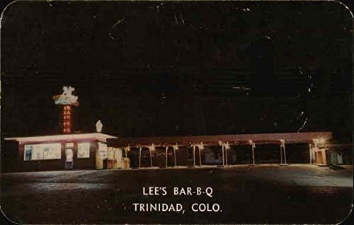 Lee's Bar-B-Q Trinidad, Colorado CO originalna Vintage razglednica