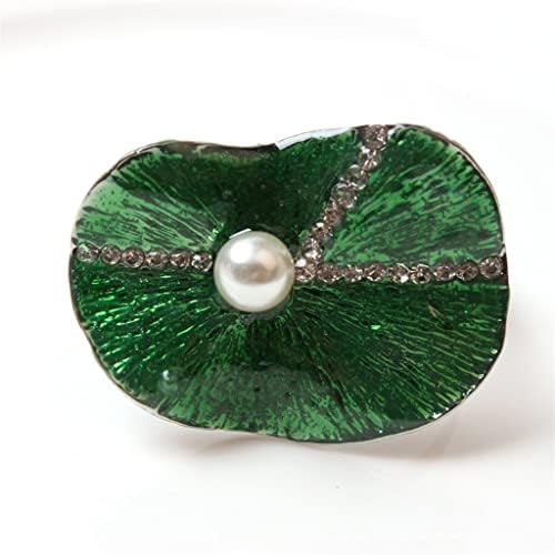 LLLY 12 komada salveta za salvete Creative Diamond Green Lotus list salvetni prsten za prsten od lista u