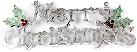 3 srebrne božićne naljepnice - srebrna srebrna božićna lista - Božićna dekoracija stabla Božićna zabava