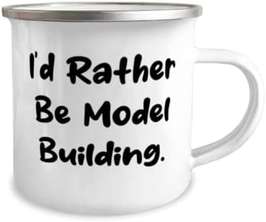 Radije bih bio izgradnja modela. Model Zgrada 12oz Kamper krig, zabavni model Pokloni za izgradnju, za prijatelje,