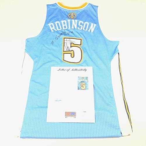 Nate Robinson potpisao je bagere na dresu PSA / DNK autogramirani LOA nuggets - NBA autograđena igra rabljeni