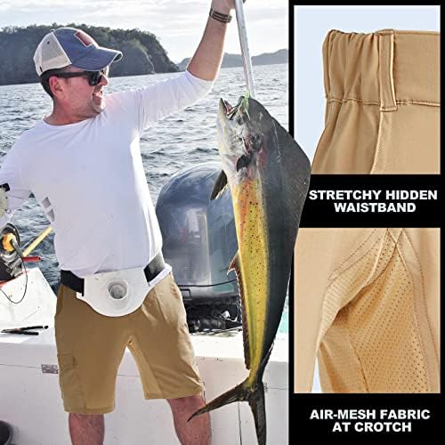 Ribolovni kratke hlače za muškarce, brze suhe šorte za ribolov, planinarenje, prozračne i elastične tkanine