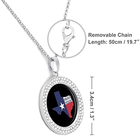 Ponosan na teksaške dijamantske ogrlice legure slatki privjesci Ogrlica nakit za žene poklon