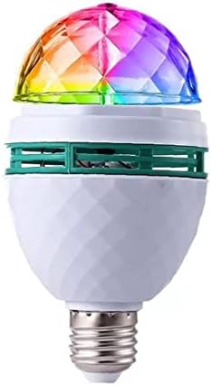 E27 sijalica rotirajuća Led sijalica za zabavu stroboskop za zabave, 3w RGB kristalna kugla dekor sijalice