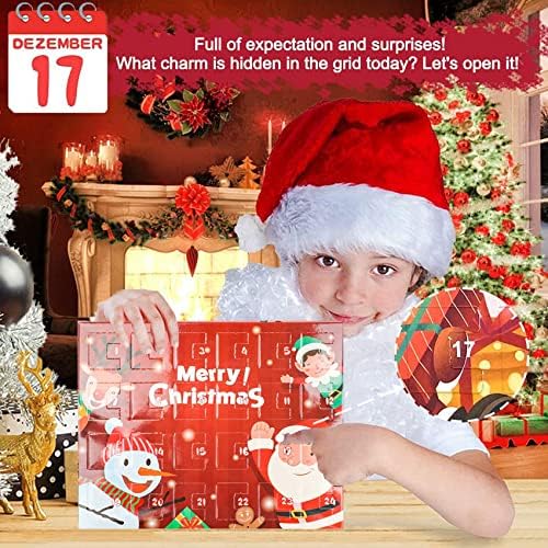 Crystal Advent Kalendar Božić odbrojavanje kalendar djevojke božićni poklon sa 2 kompleta DIY narukvice