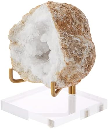 Plymor Clear Akrilna baza s podesivim mesinganim šipkama za držanje stijena, fosila i mineralnih uzorka,