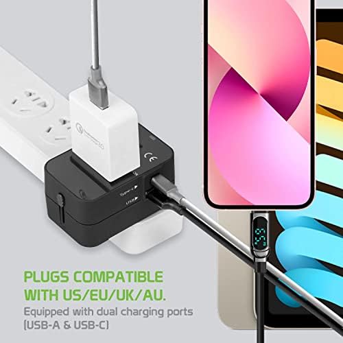 Plue USB Plus International adapter kompatibilan sa Sony F3112 za svjetsku snagu za 3 uređaja USB Typec,
